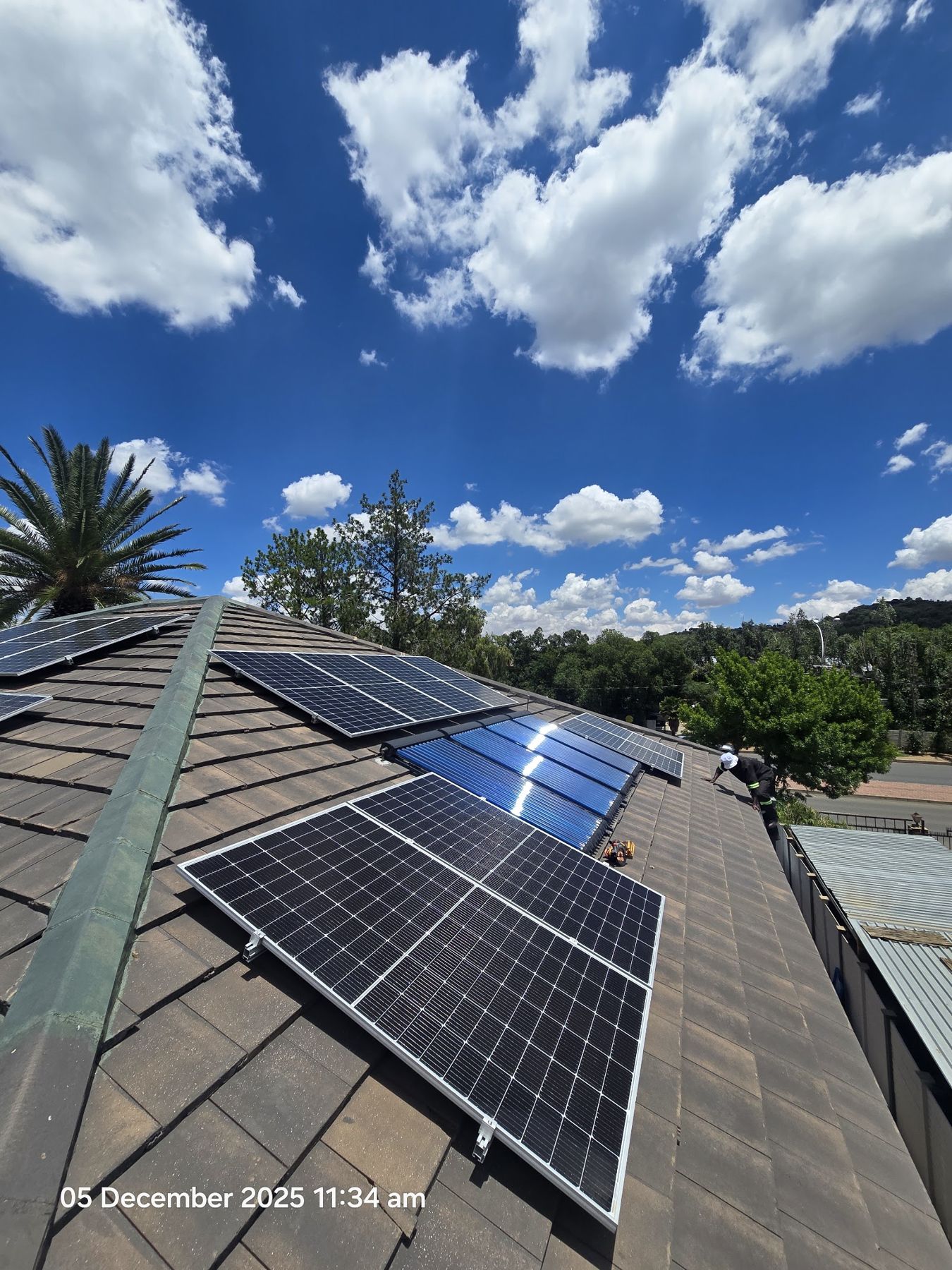 Rooftop solar panels